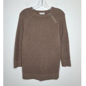 Ann Taylor Loft brown long sleeve sweater tunic - medium